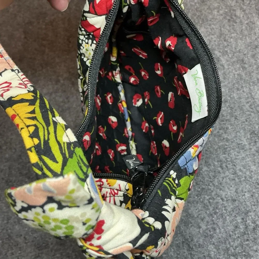 Vera Bradley Purse Poppy Fields Retired Shoulder Bag - Picture 3 of 7